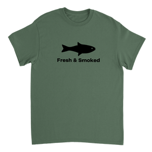 Open image in slideshow, Fresh &amp; Smoked Heavyweight Unisex Crewneck T-shirt
